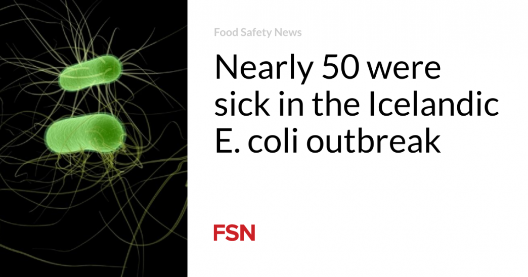 Nearly 50 were sick in the Icelandic E. coli outbreak