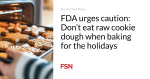 FDA urges caution: Don’t eat raw cookie dough when baking for the holidays